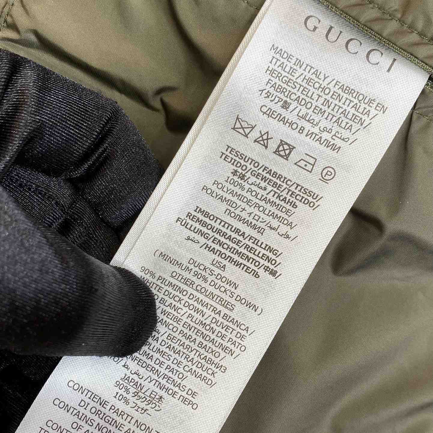 Gucci Jumbo GG Canvas Down Vest - DesignerGu