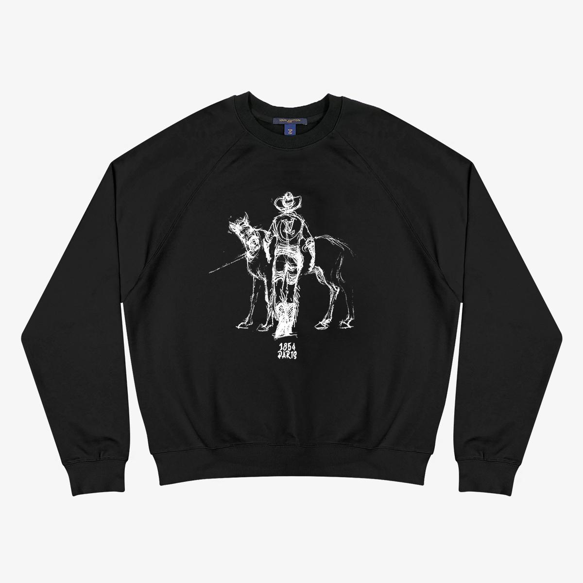 Louis Vuitton Cotton Jersey Crewneck    - DesignerGu