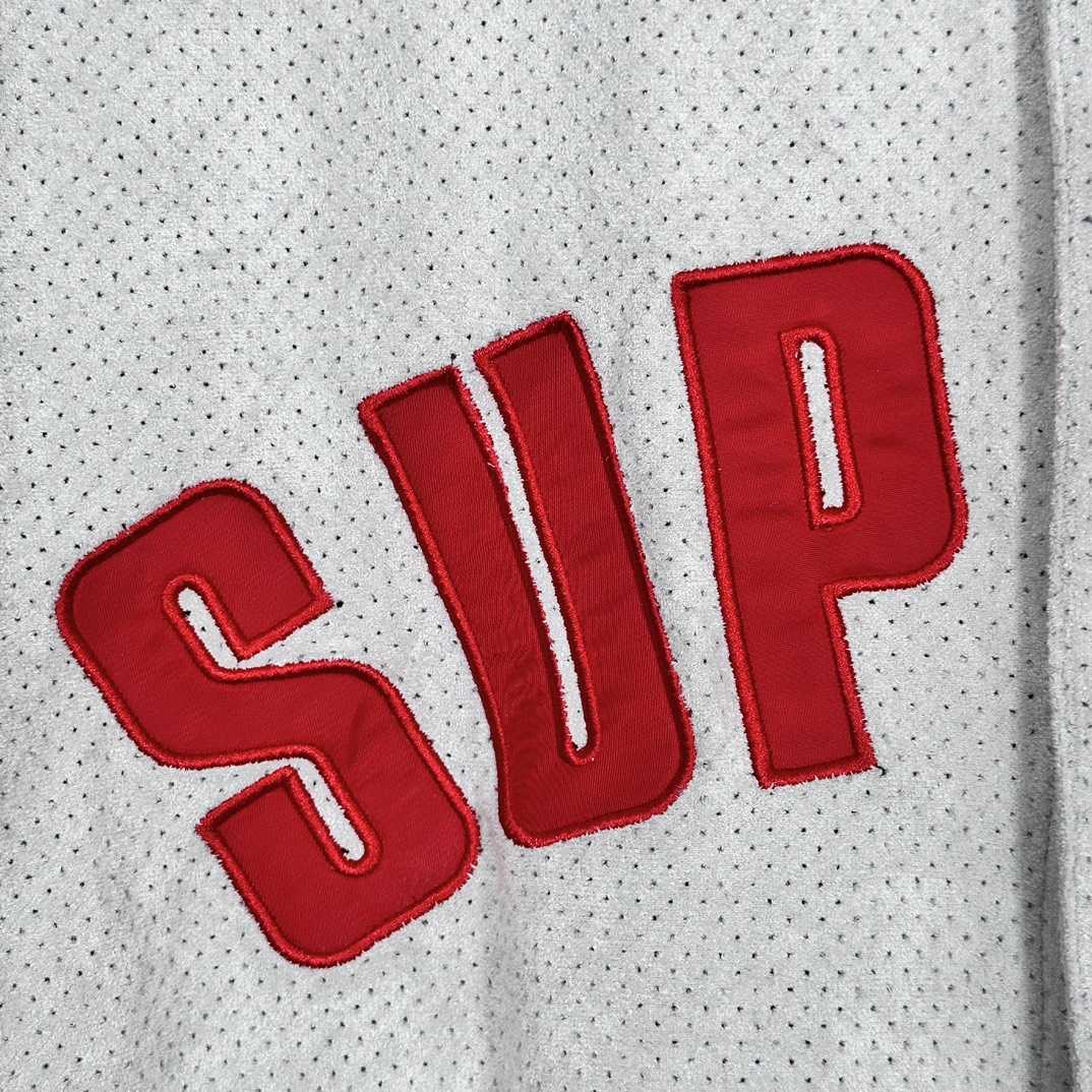 Supreme Ultrasuede Mesh Baseball Jersey - DesignerGu