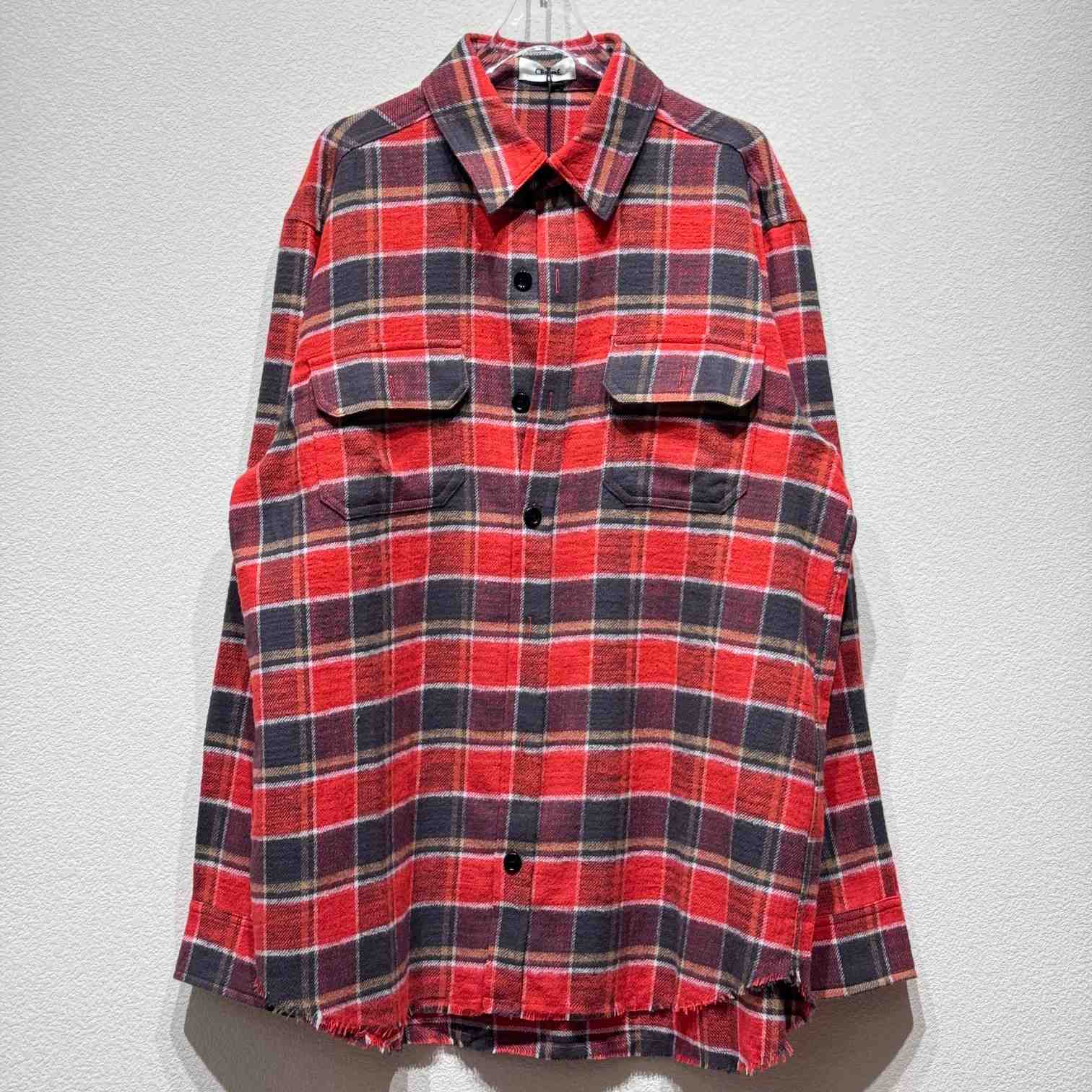 Celine Oversized Shirt In Checked Cotton  - DesignerGu