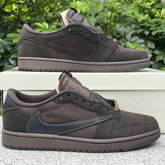 Travis Scott x Jordan Air Jordan 1 Low OG “Velvet Brown” Sneaker     DM7866-202 - DesignerGu