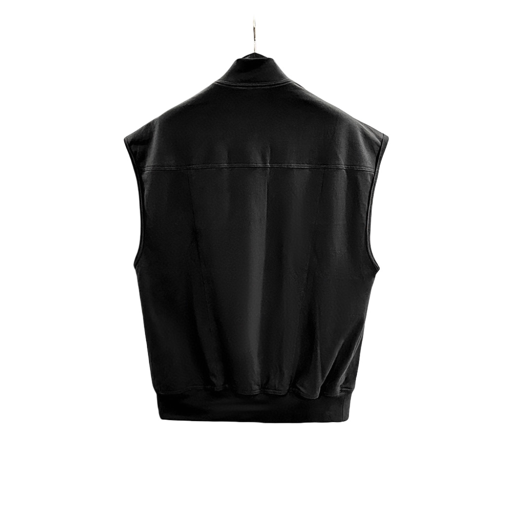 Rick Owens DRKSHDW Zip-up Cotton Vest - DesignerGu