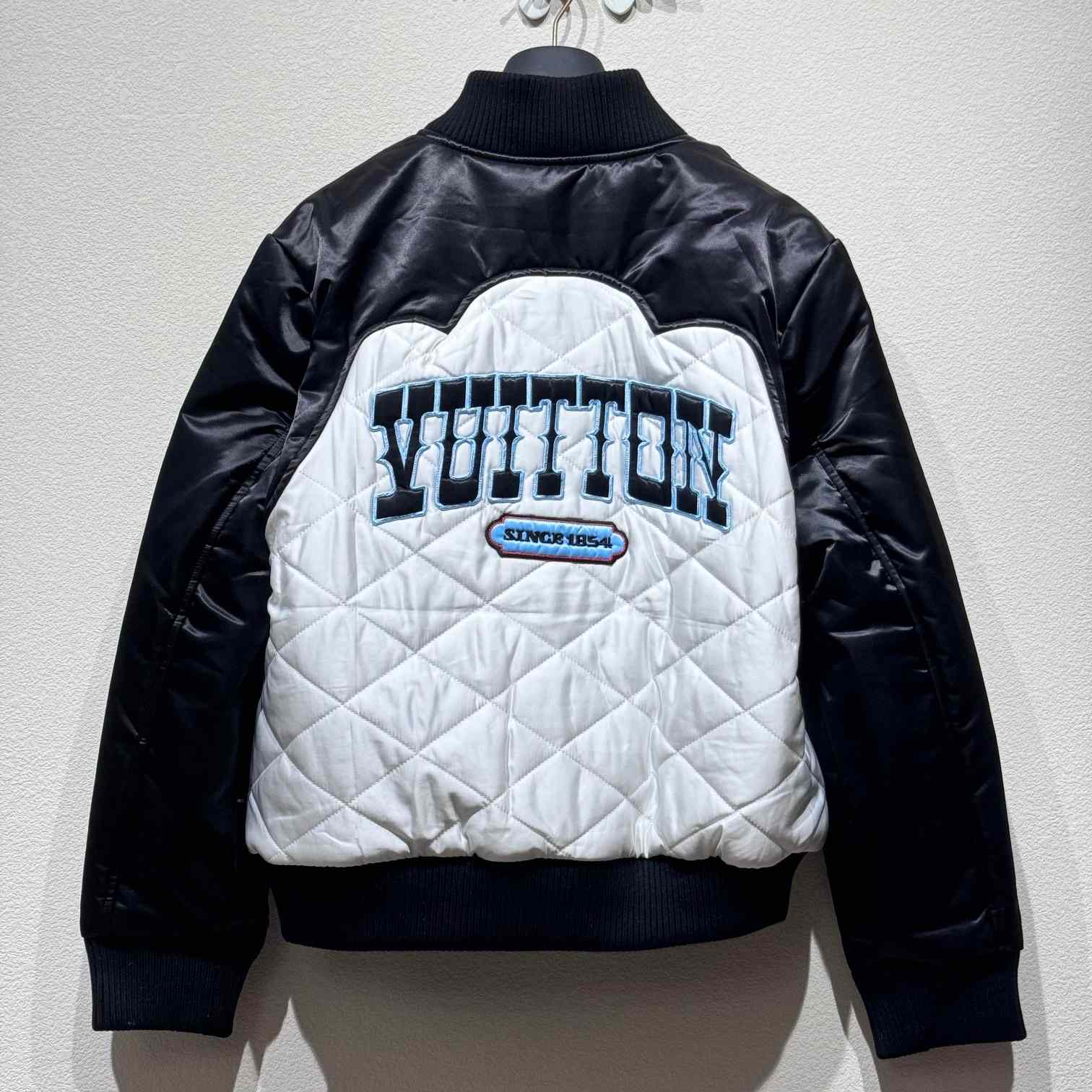 Louis Vuitton Bicolor Satin Bomber Jacket  1AFWK6 - DesignerGu