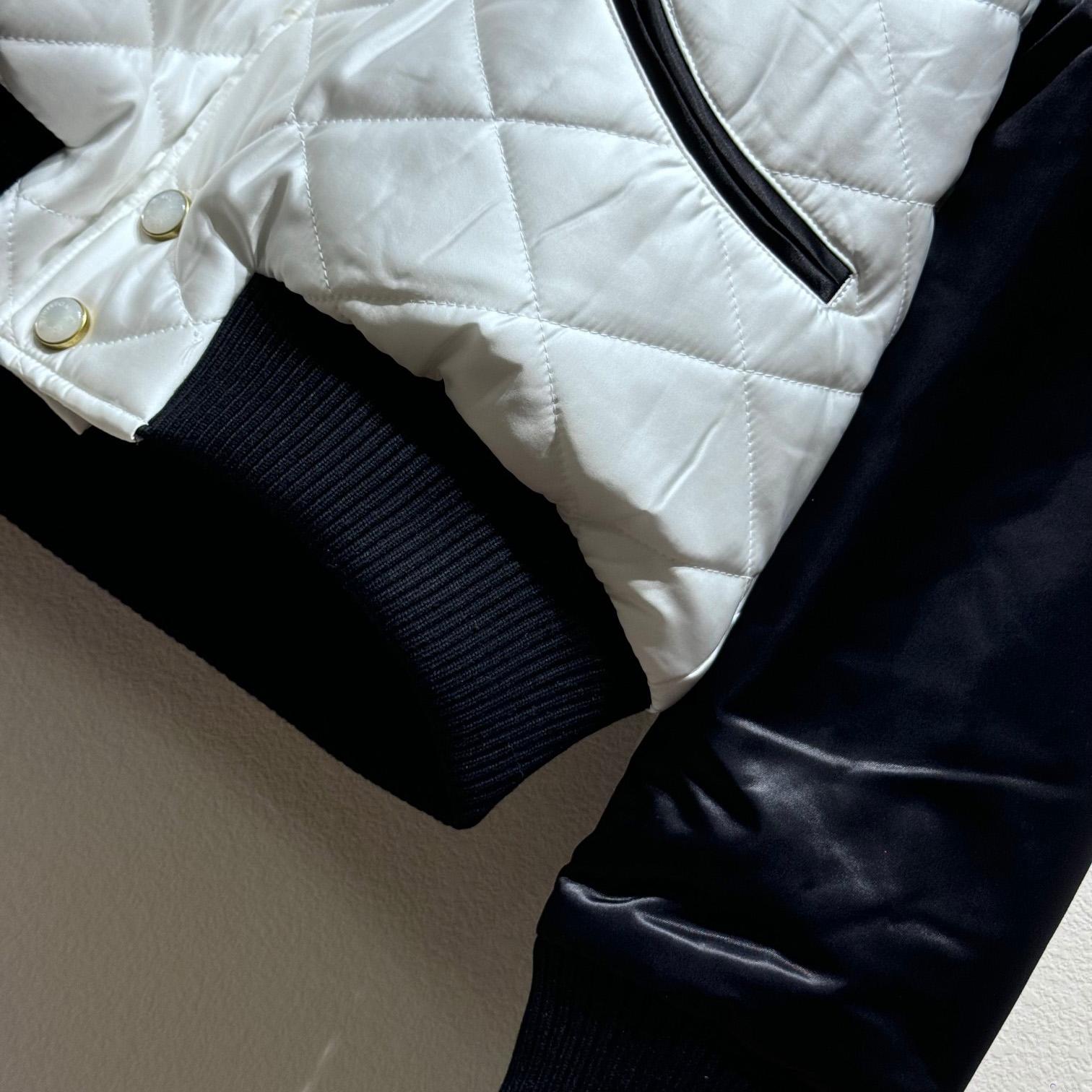 Louis Vuitton Bicolor Satin Bomber Jacket  1AFWK6 - DesignerGu