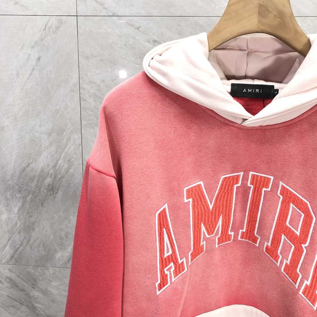 Amiri  Red 'Amiri' Vintage Oversized Hoodie - DesignerGu