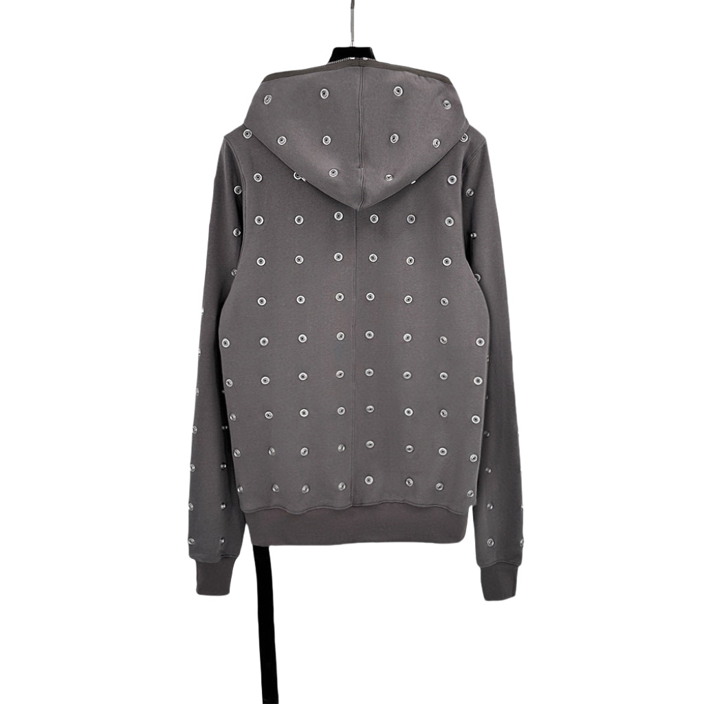 Rick Owens DRKSHDW Stud-detailing Zipped Hoodie - DesignerGu