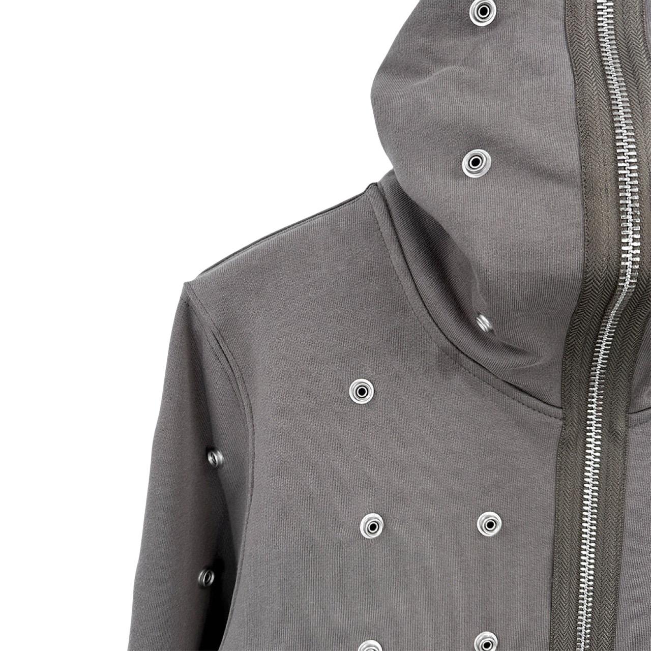 Rick Owens DRKSHDW Stud-detailing Zipped Hoodie - DesignerGu