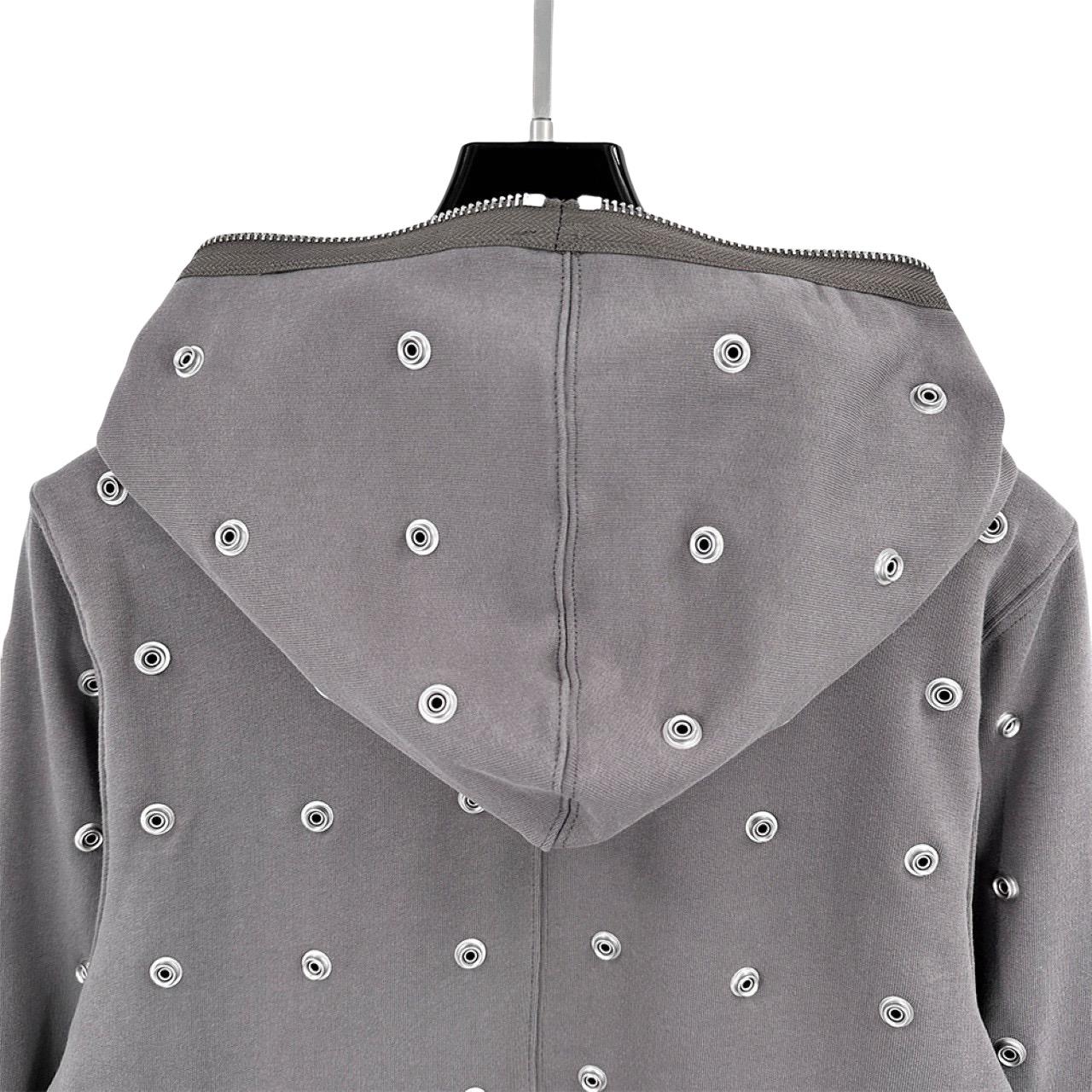 Rick Owens DRKSHDW Stud-detailing Zipped Hoodie - DesignerGu