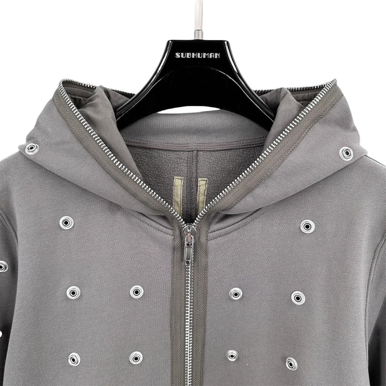 Rick Owens DRKSHDW Stud-detailing Zipped Hoodie - DesignerGu