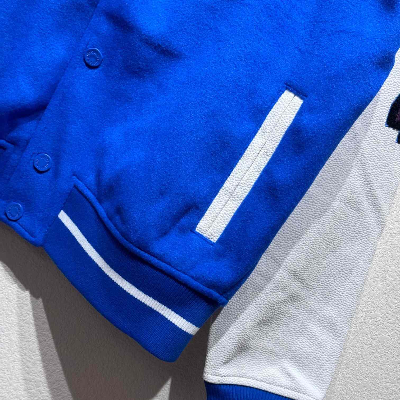 Louis Vuitton Oz Varsity Jacket Blue/White - DesignerGu