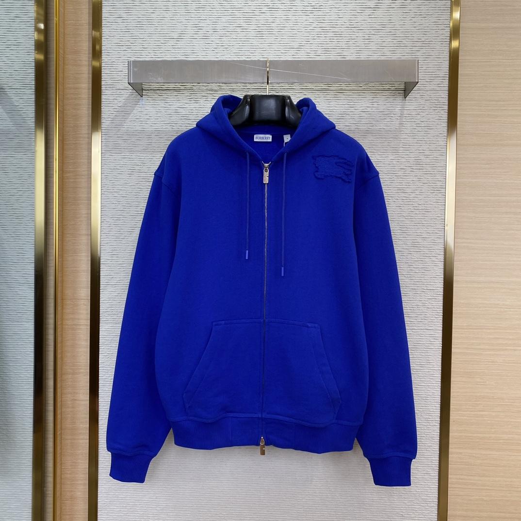 Burberry Cotton Zip Hoodie - DesignerGu