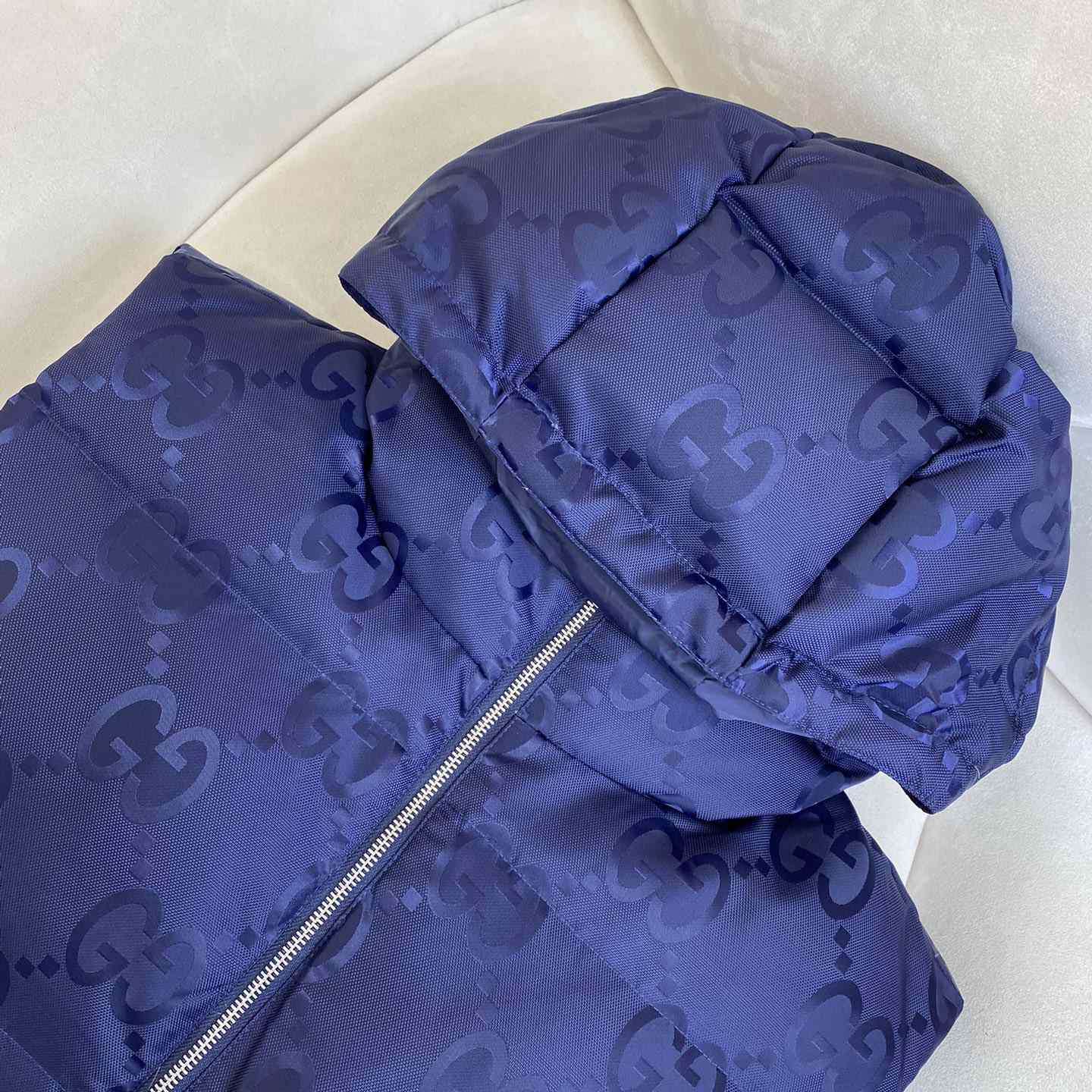 Gucci Jumbo GG Canvas Down Vest - DesignerGu