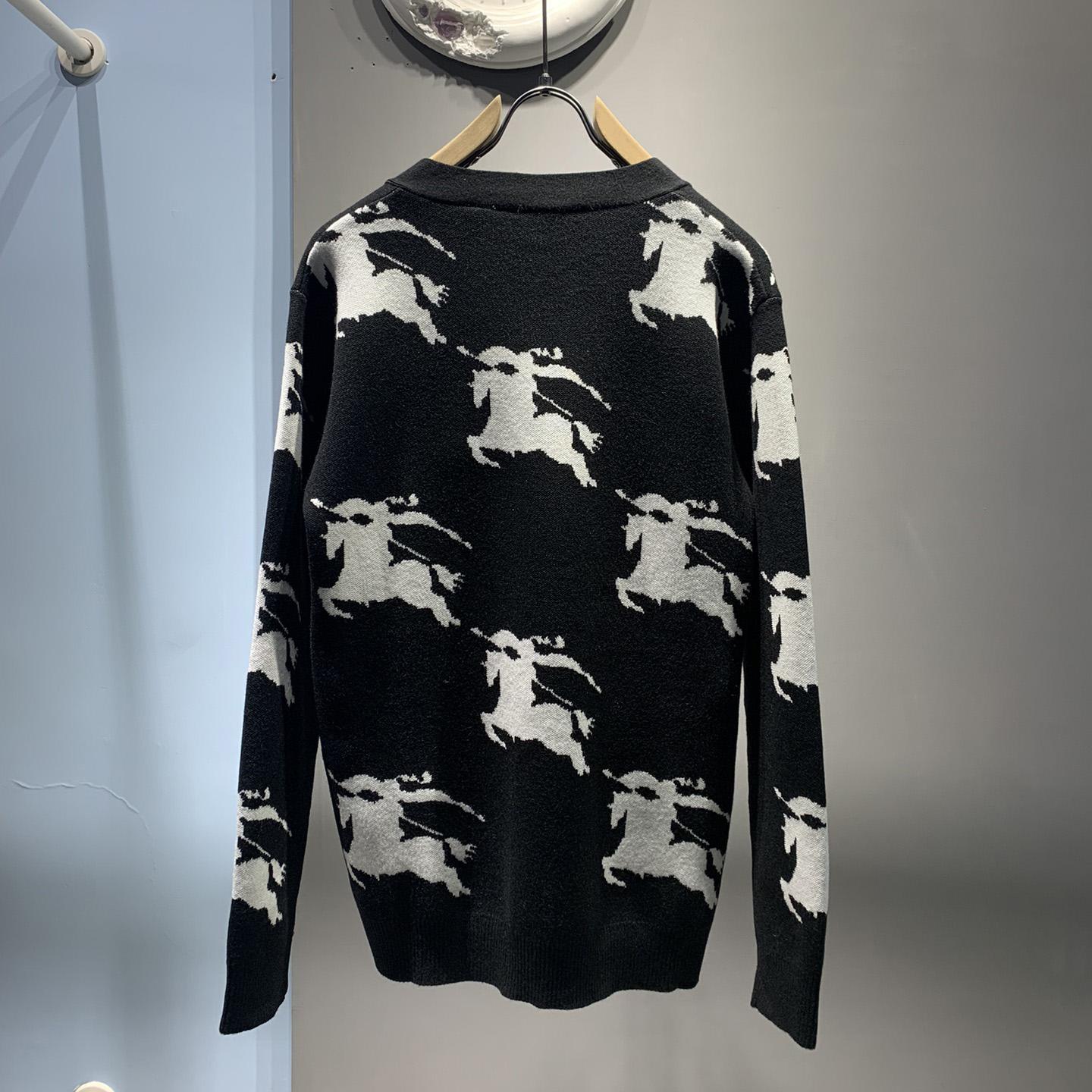 Burberry EKD Intarsia-knit Cardigan - DesignerGu