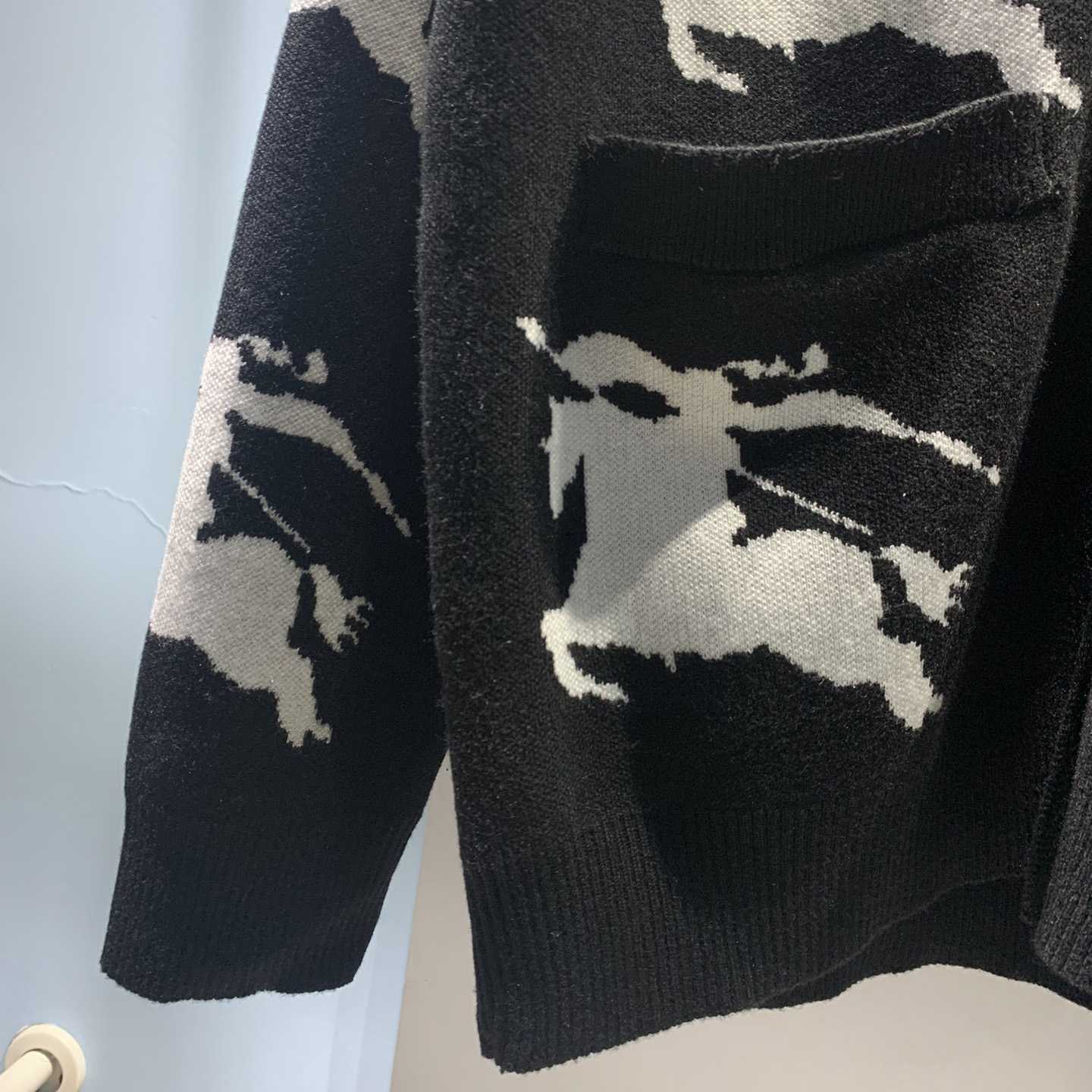 Burberry EKD Intarsia-knit Cardigan - DesignerGu