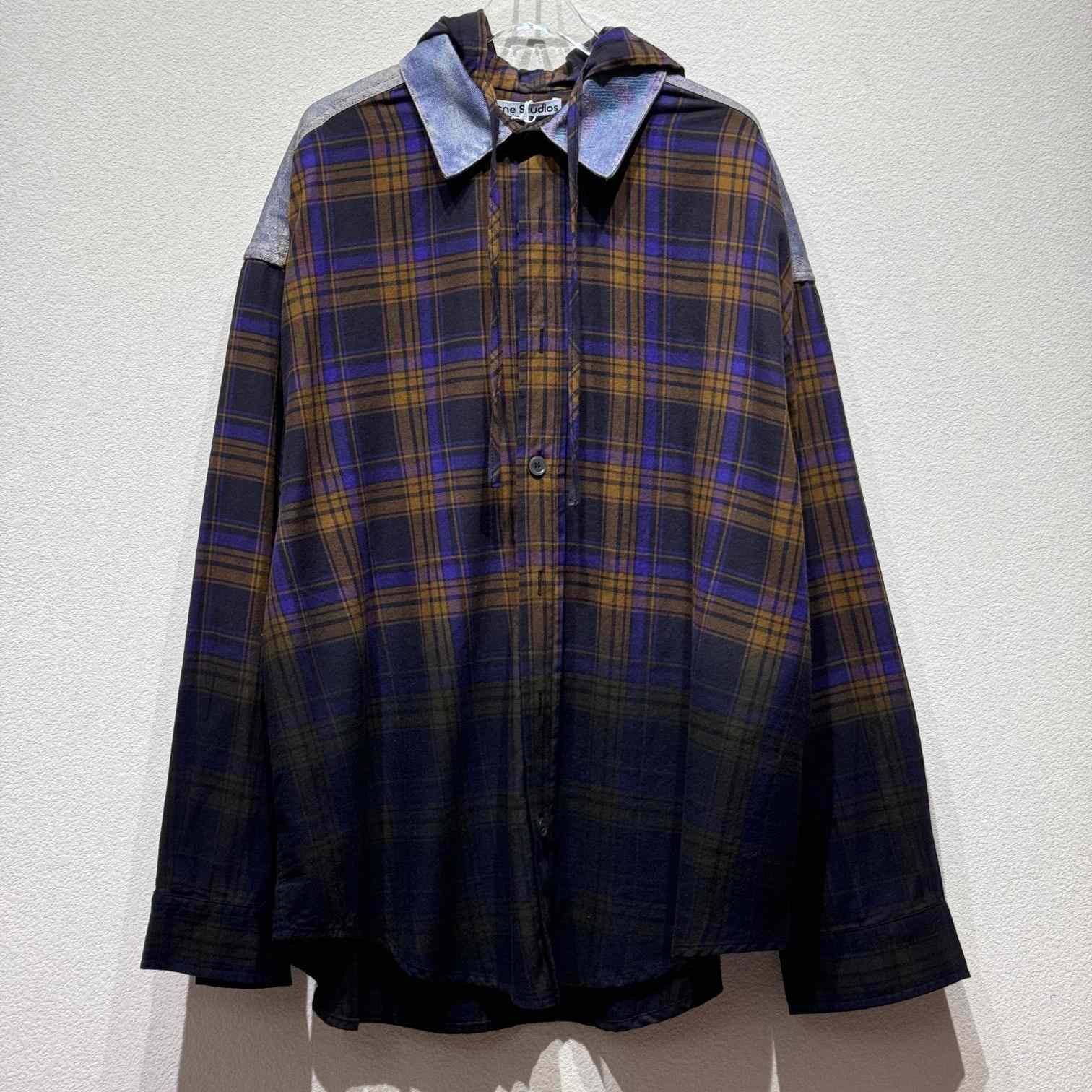 Acne Studios Hooded Button-up Shirt - DesignerGu