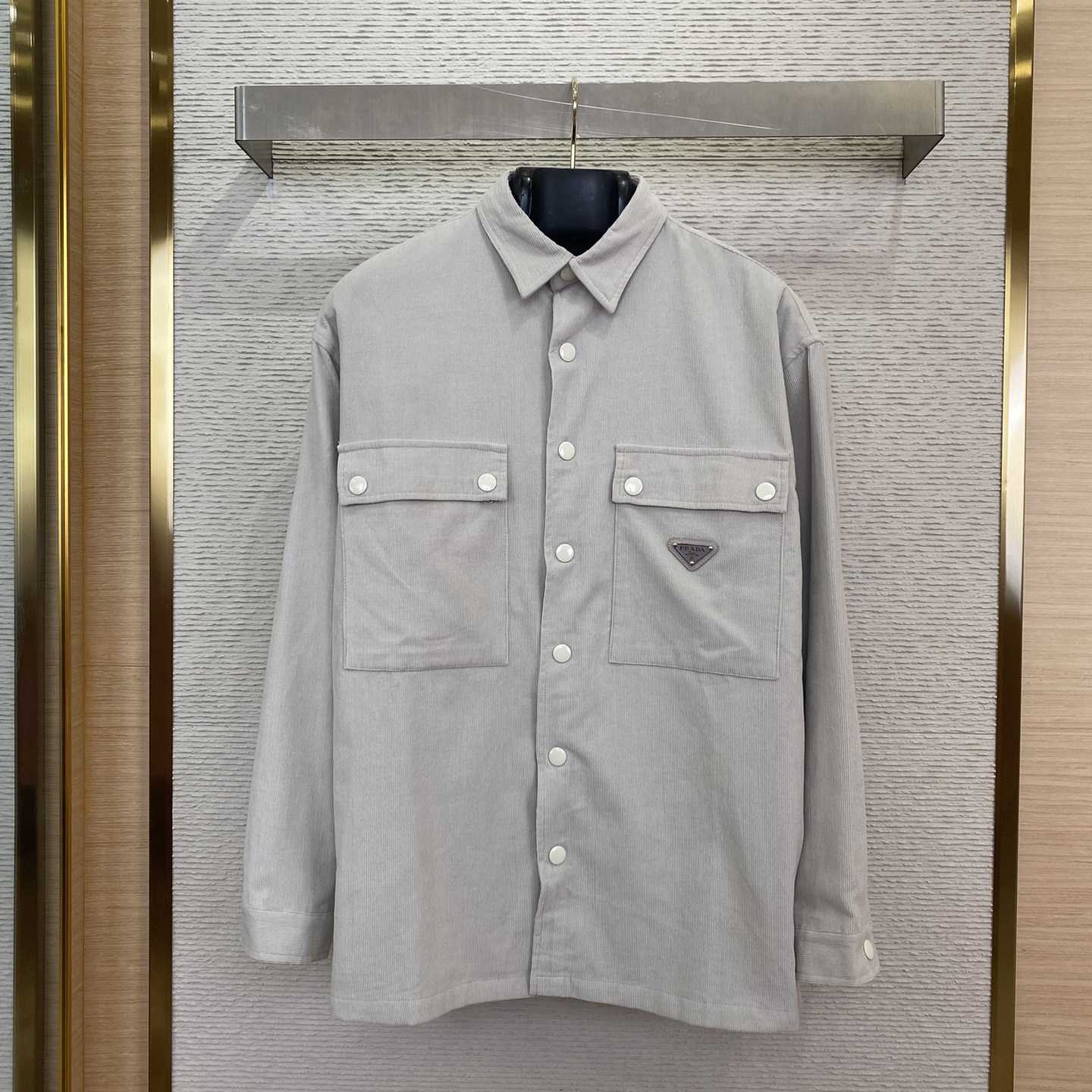 Prada Pinwale Corduroy Shirt - DesignerGu