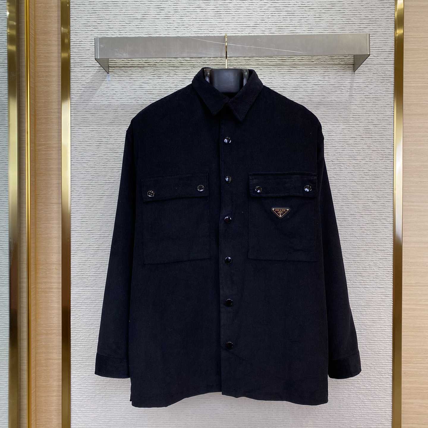 Prada Pinwale Corduroy Shirt - DesignerGu