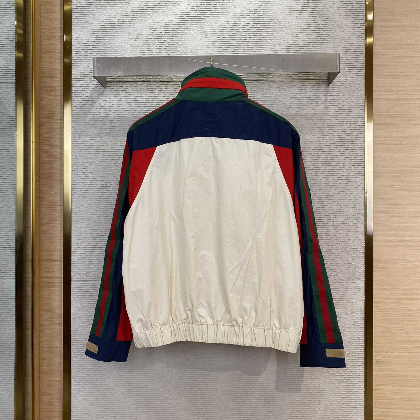 Gucci Cotton Nylon Jacket With Patch - DesignerGu