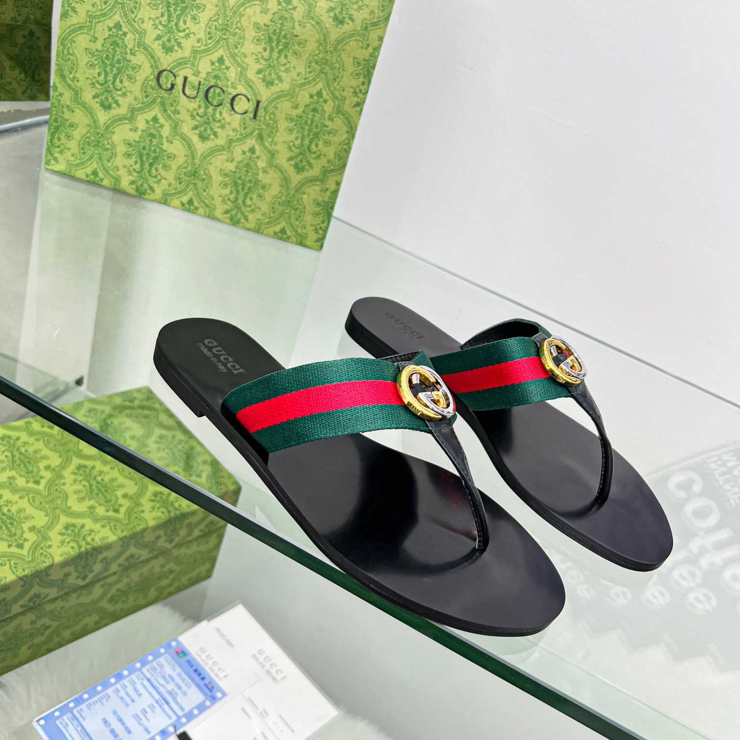 Gucci Women's Thong Sandal With Horsebit  - DesignerGu