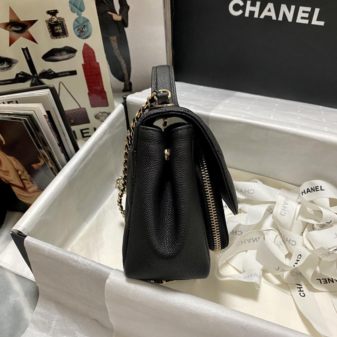 Chanel Flap Bag With Top Handle  19x7x14cm - DesignerGu