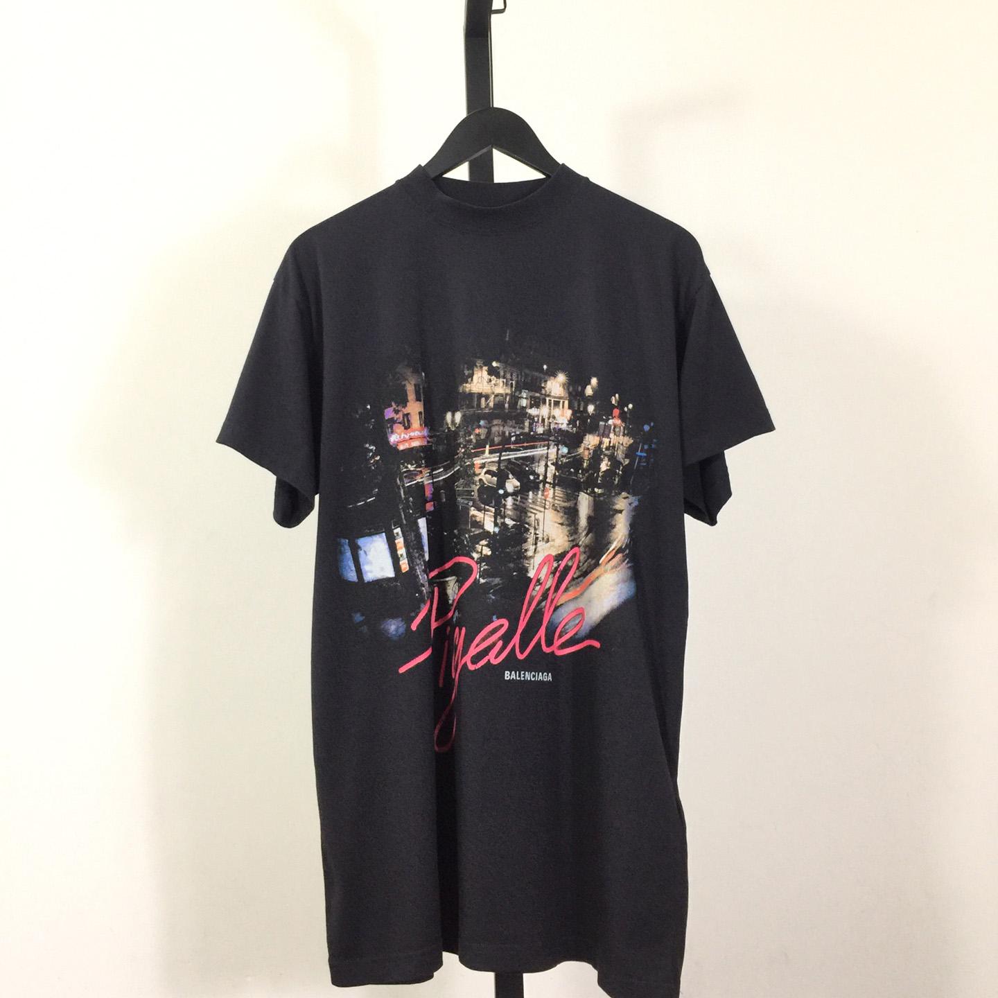 Balenciaga Pigalle T-Shirt Oversized In Black - DesignerGu