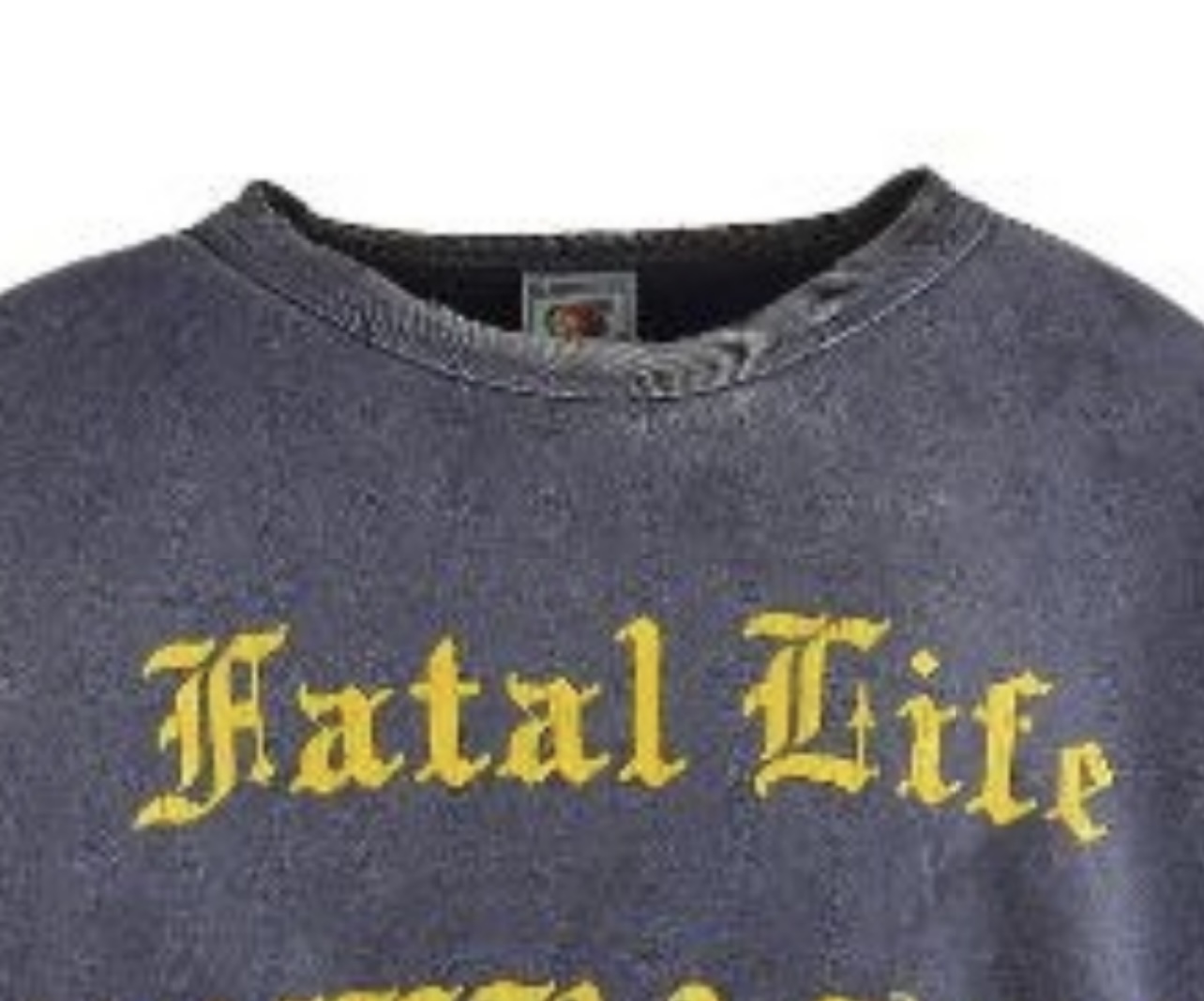 Saint Michael Crw Sweat/fatal Life Hoodie - DesignerGu