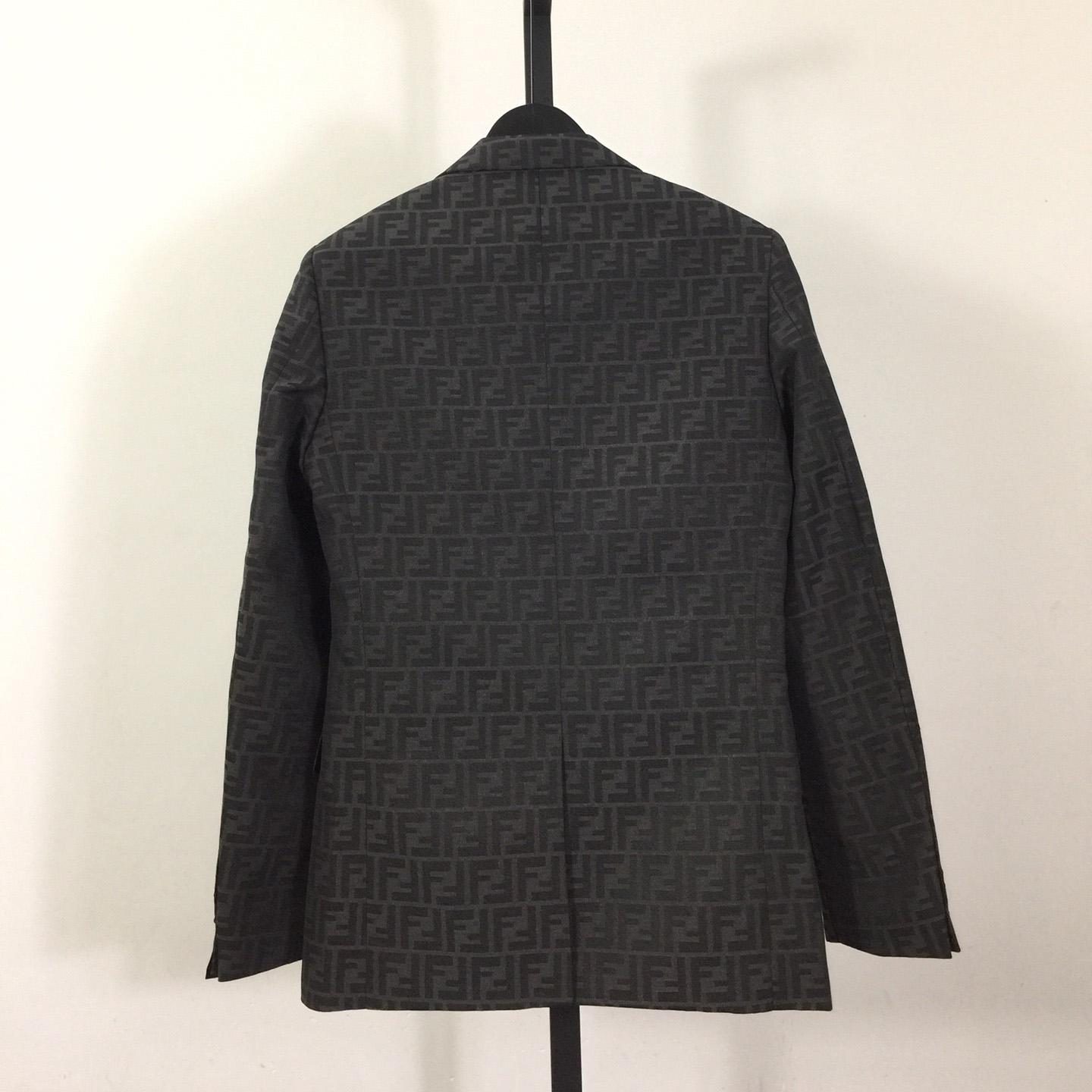 Fendi Fendace FF Jacquard Mens Blazer - DesignerGu