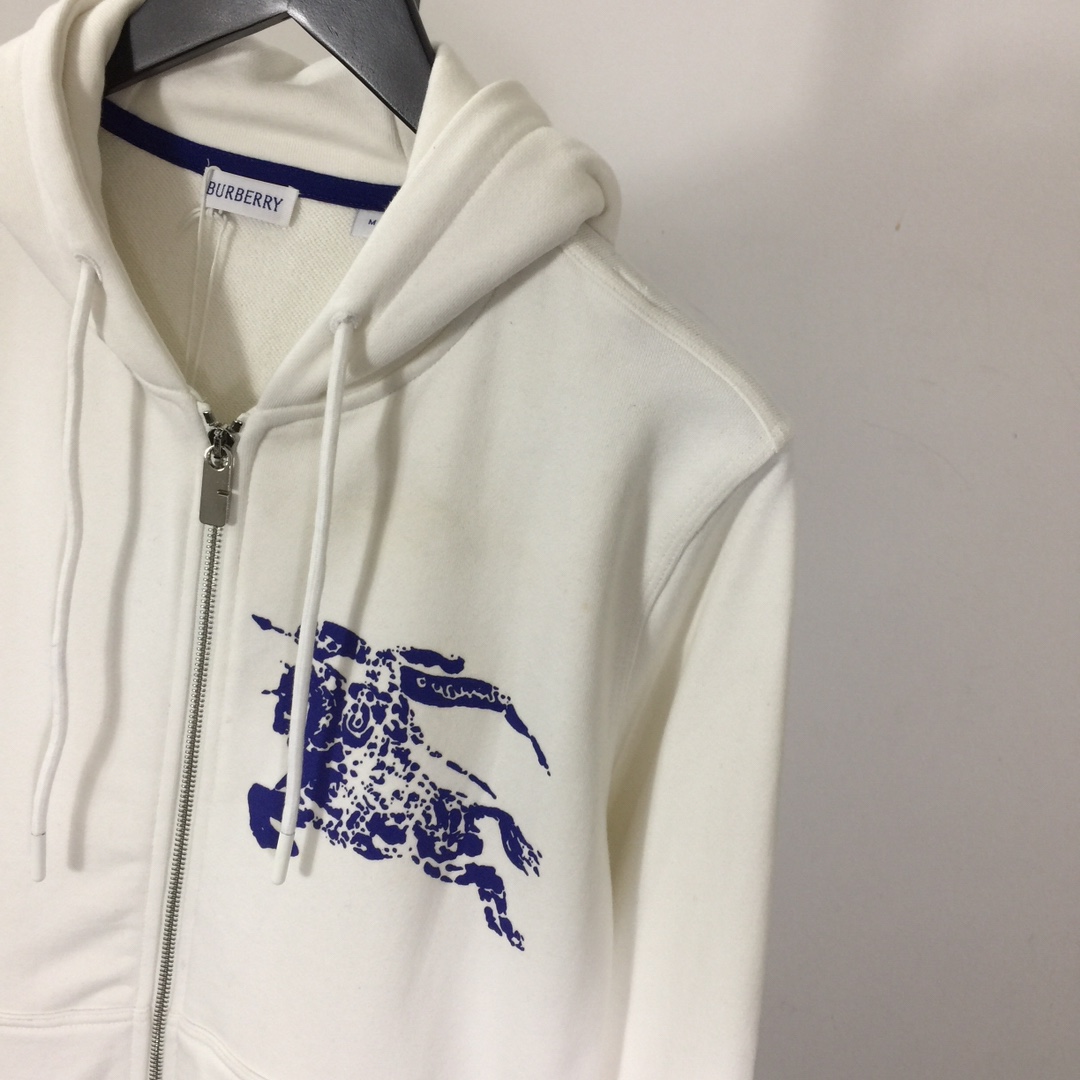 Burberry Ekd Zip-Up Hoodie - DesignerGu