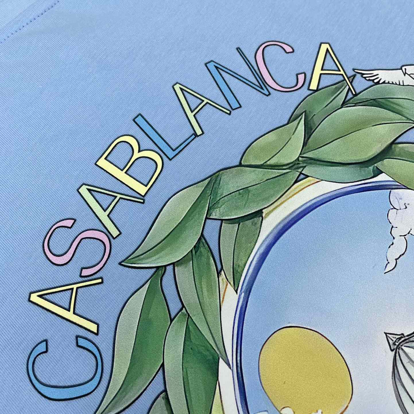 Casablanca Blue 'Casablanca Avenida' T-Shirt   C891 - DesignerGu