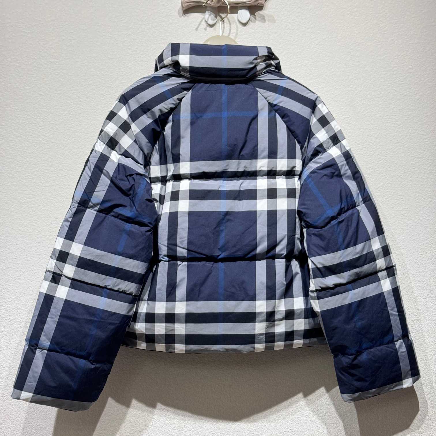 Burberry Cropped Check Puffer Jacket - DesignerGu