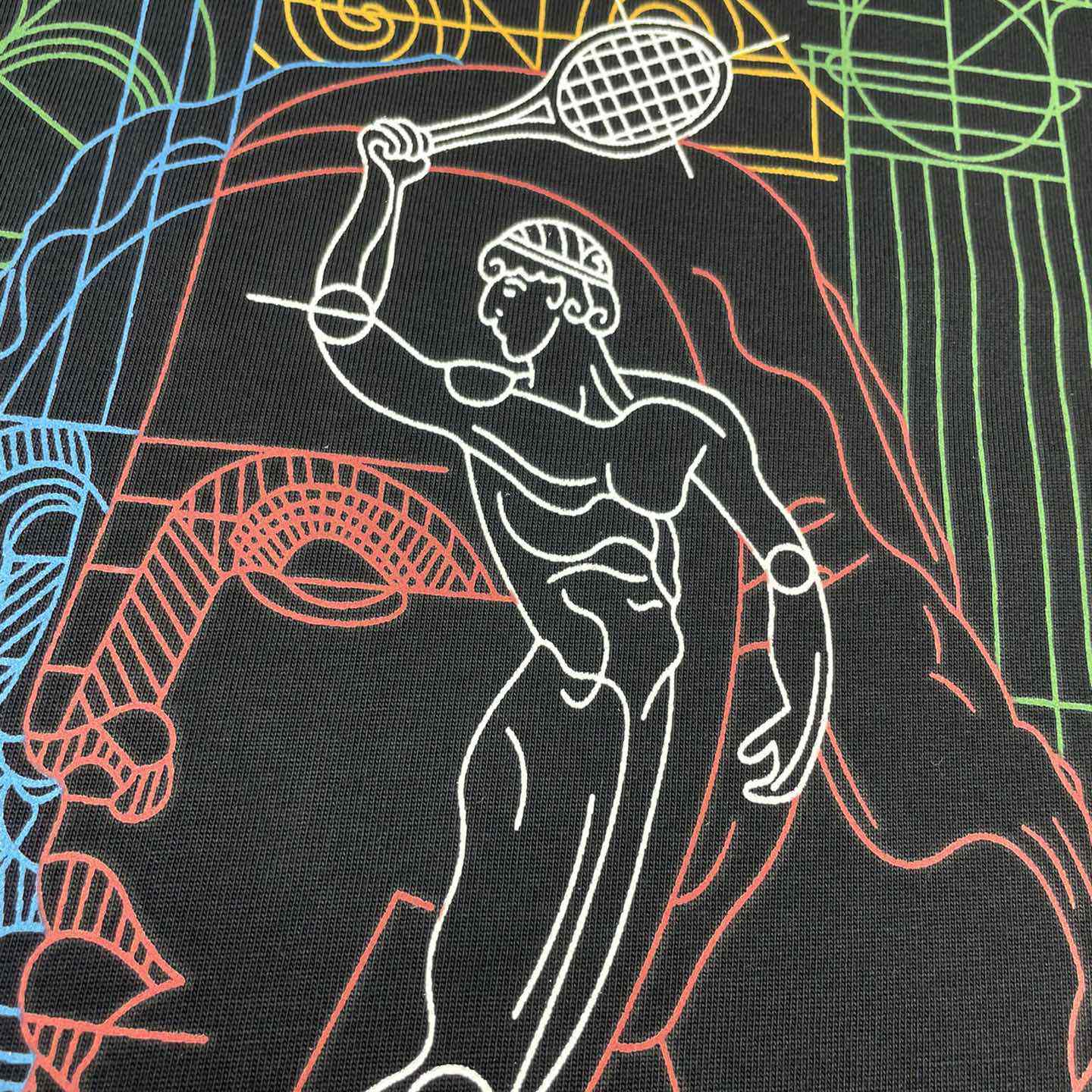 Casablanca Tennis Play In Progress T-shirt   C901 - DesignerGu