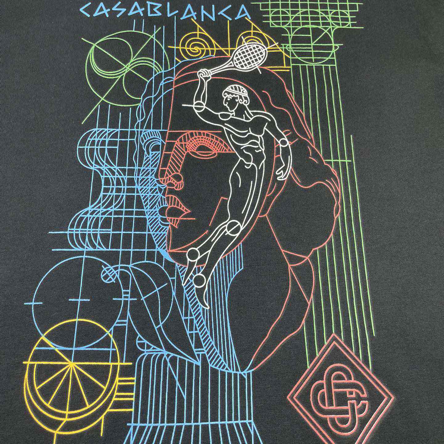 Casablanca Tennis Play In Progress T-shirt   C901 - DesignerGu