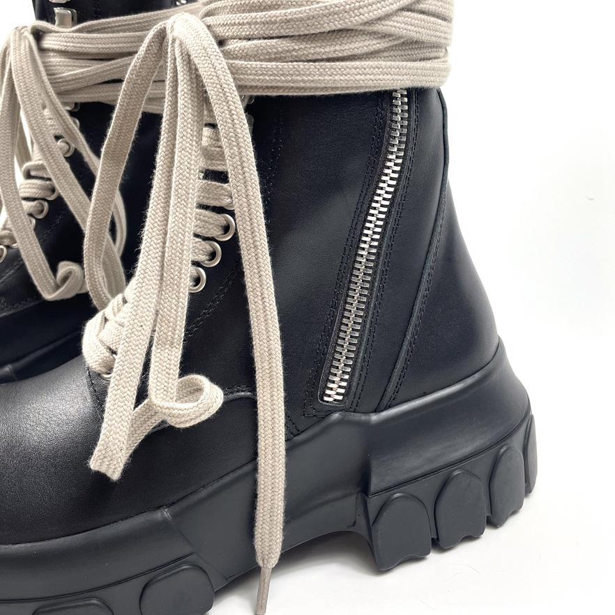 Rick Owens Lace-up Leather Boots - DesignerGu