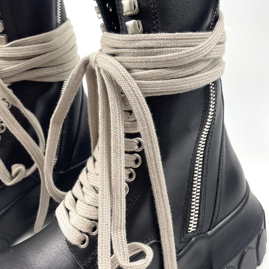 Rick Owens Lace-up Leather Boots - DesignerGu