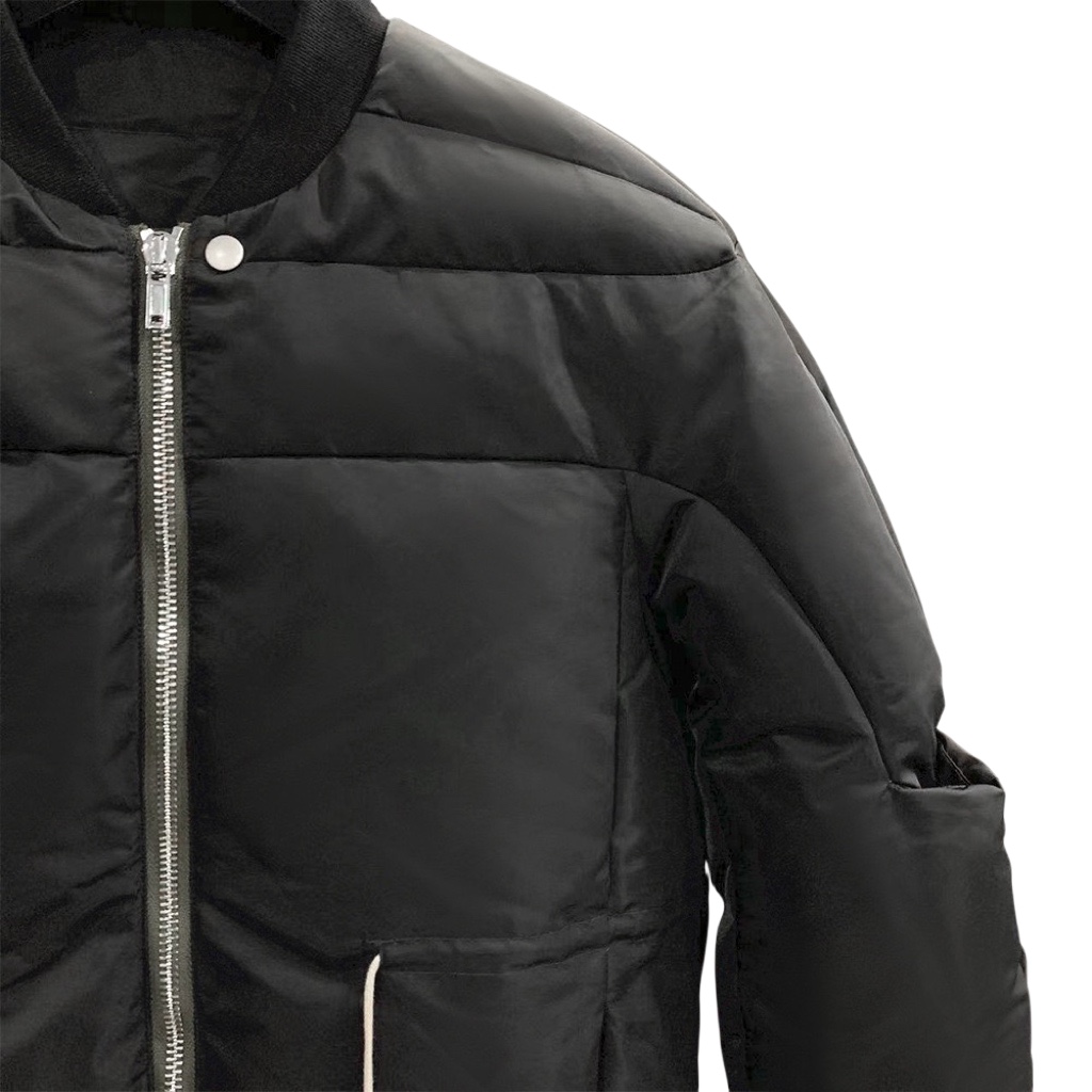 Rick Owens Drawstring Waist Bomber Jacket - DesignerGu