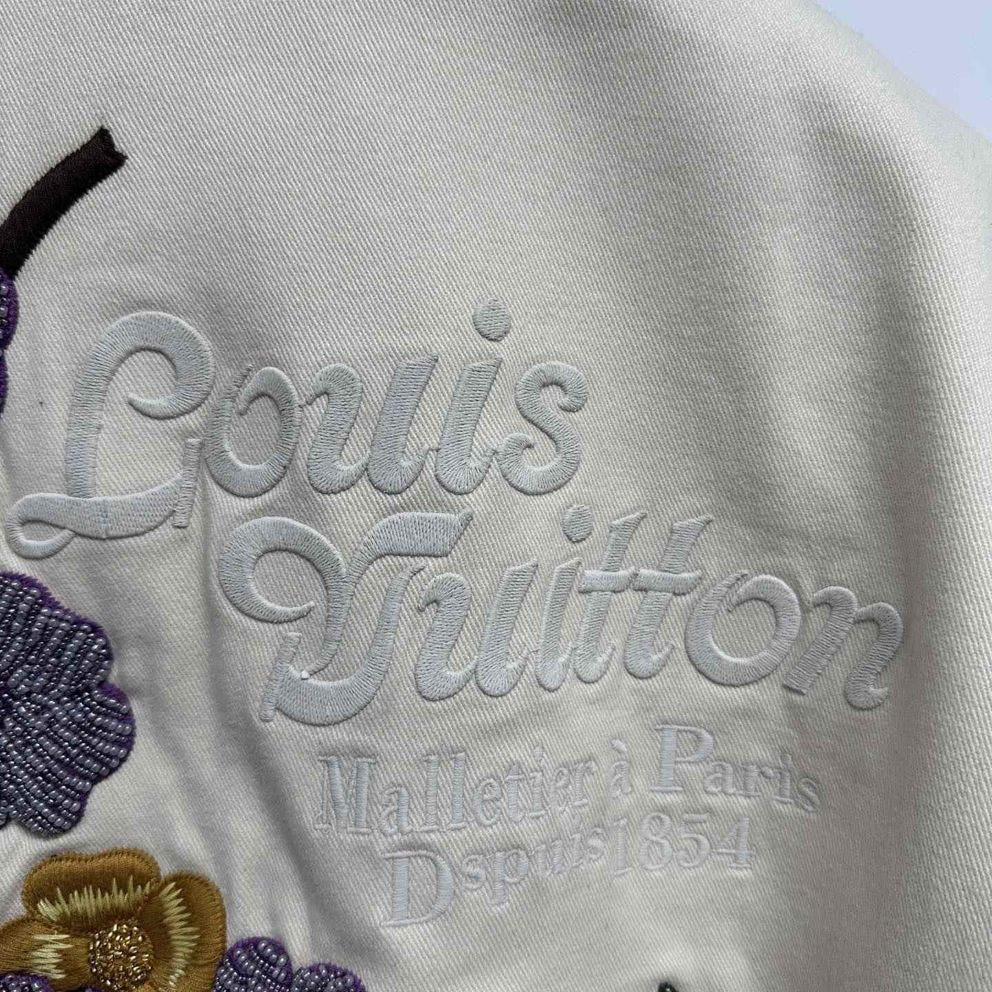 Louis Vuitton Embroidered Ostrich Varsity Jacket   1AFQLX - DesignerGu