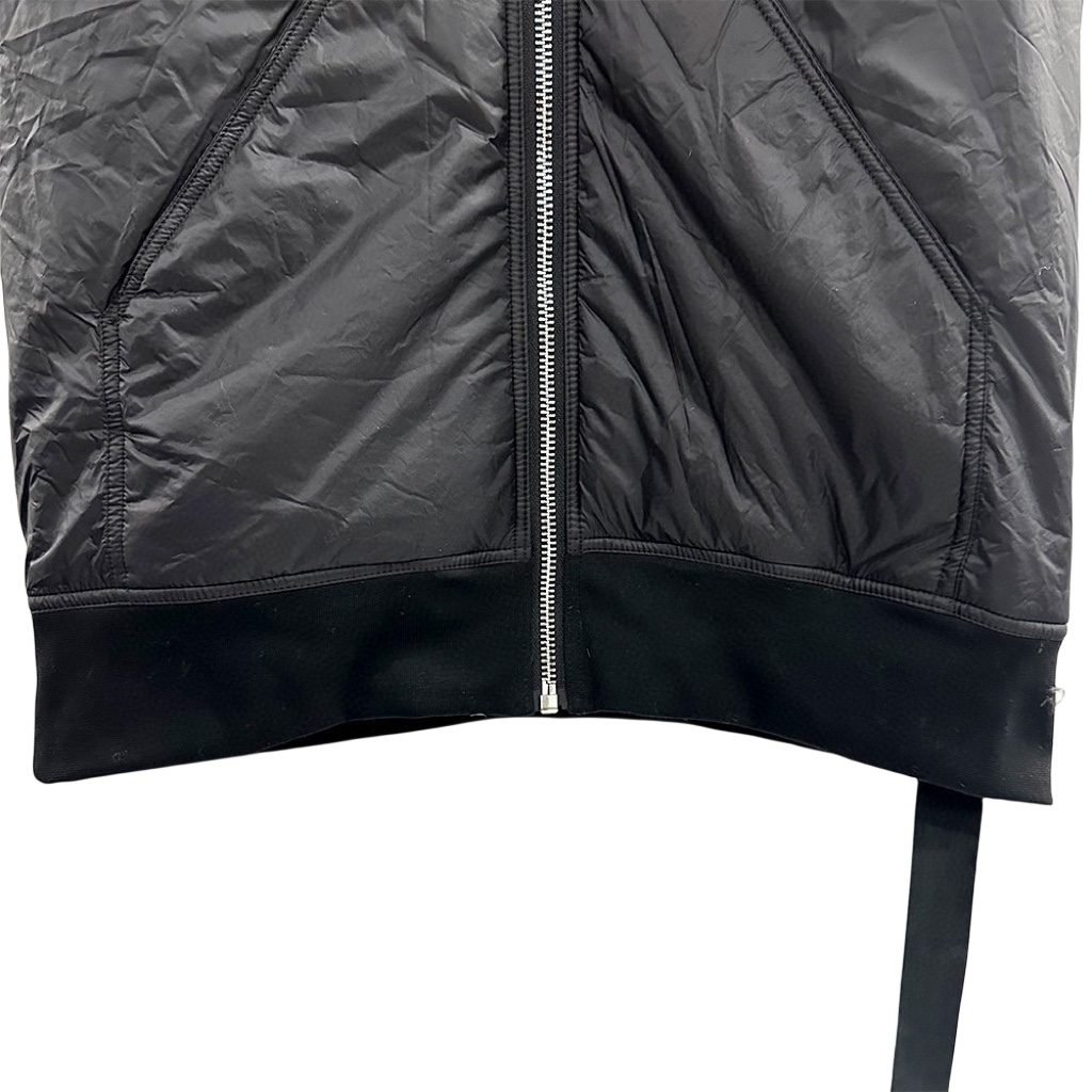 Rick Owens Padded nylon vest with hood - DesignerGu