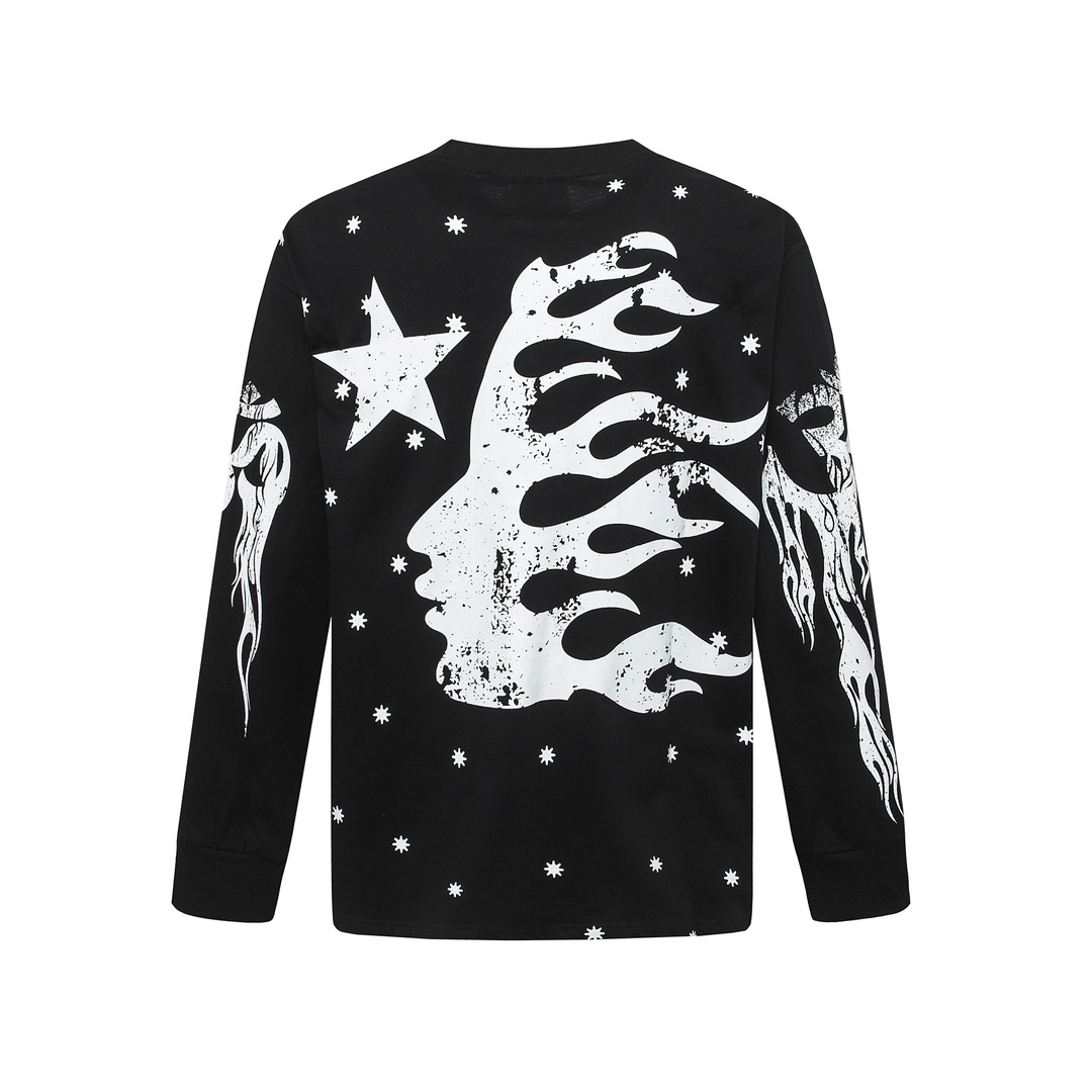 Hellstar Meteor Flame Limited Edition Long Sleeve T-Shirt - DesignerGu