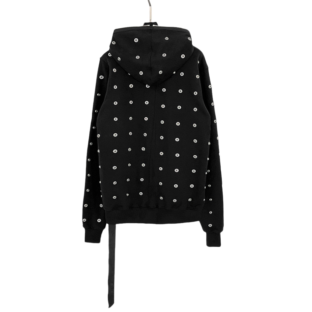 Rick Owens DRKSHDW Stud-detailing Zipped Hoodie - DesignerGu