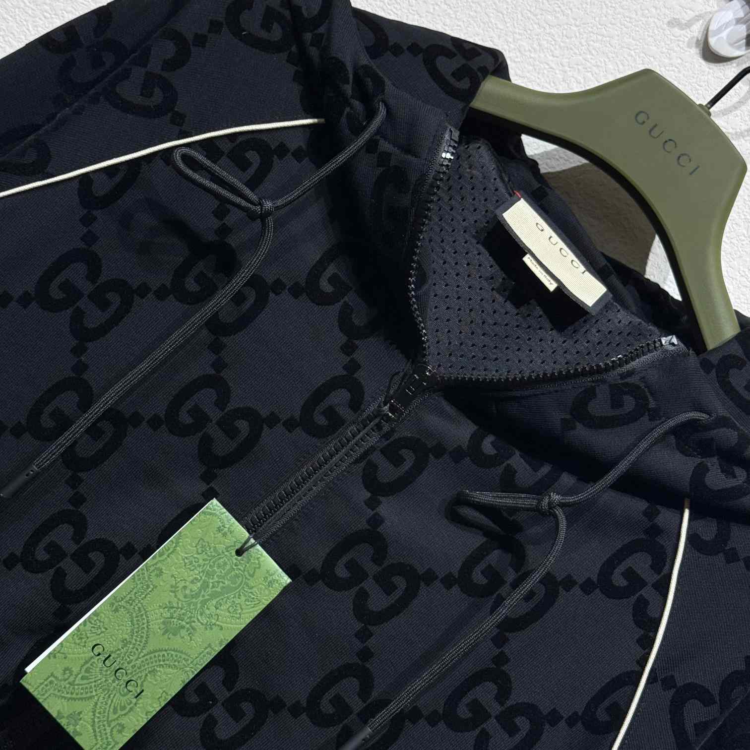 Gucci Jumbo GG Zip Jacket With Web - DesignerGu