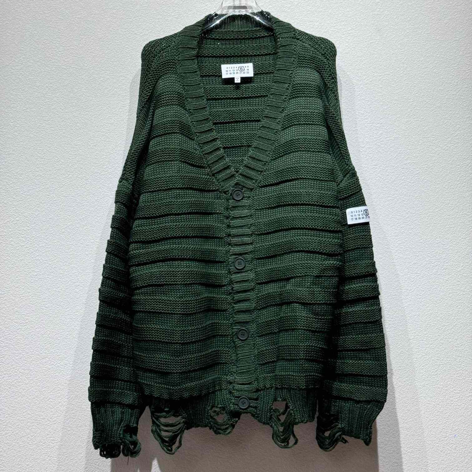 MM6 Maison Margiela V-neck Knited Cardigan - DesignerGu