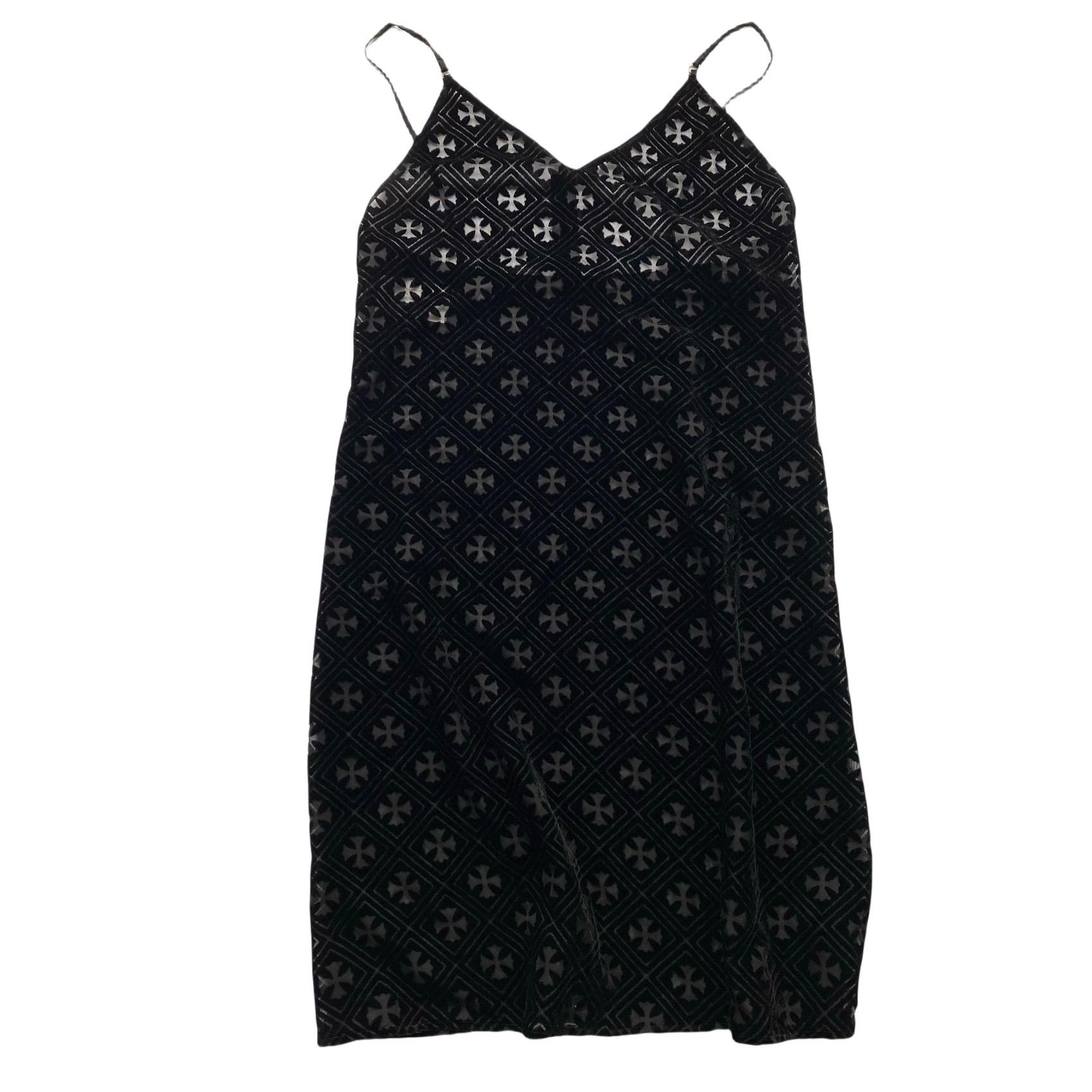 Chrome Hearts Black Velvet Burnout Dress - DesignerGu