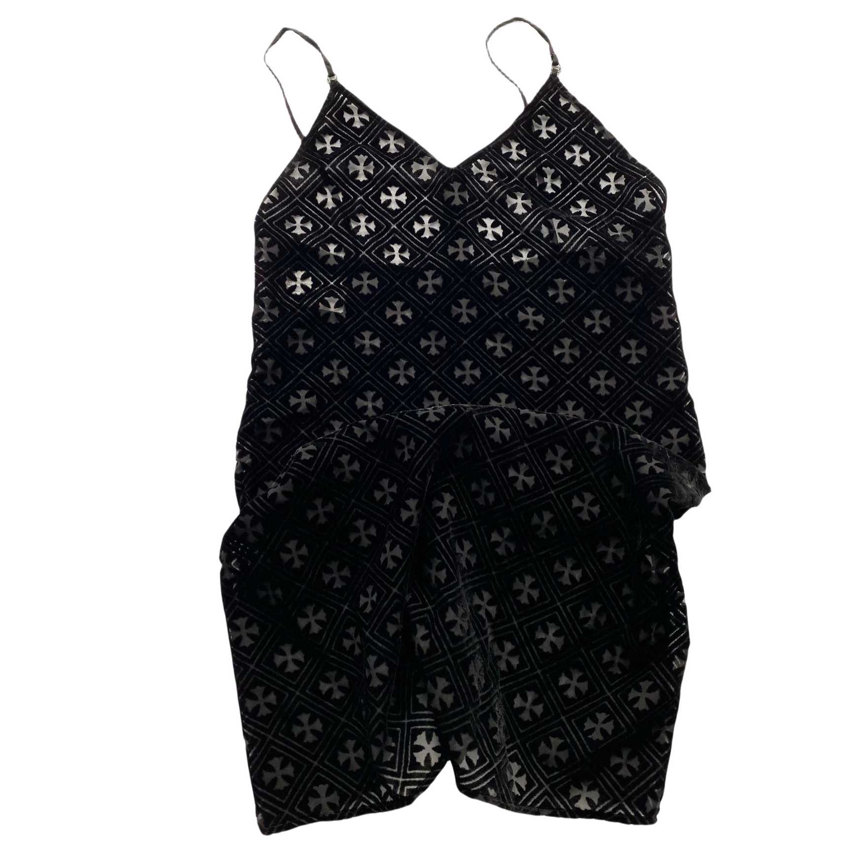 Chrome Hearts Black Velvet Burnout Dress - DesignerGu