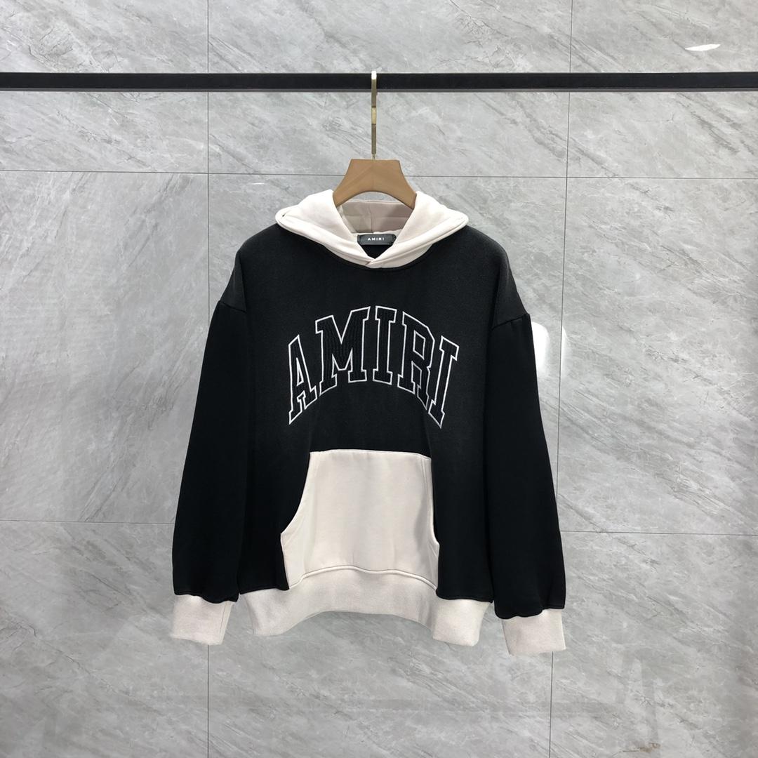 Amiri Black 'Amiri' Vintage Oversized Hoodie - DesignerGu