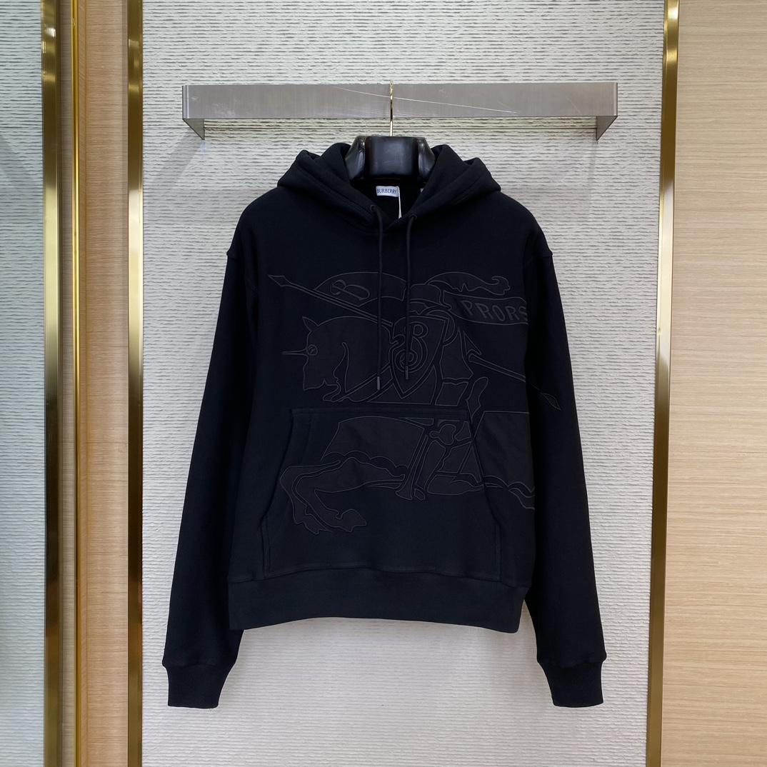 Burberry EKD Cotton Blend Hoodie - DesignerGu