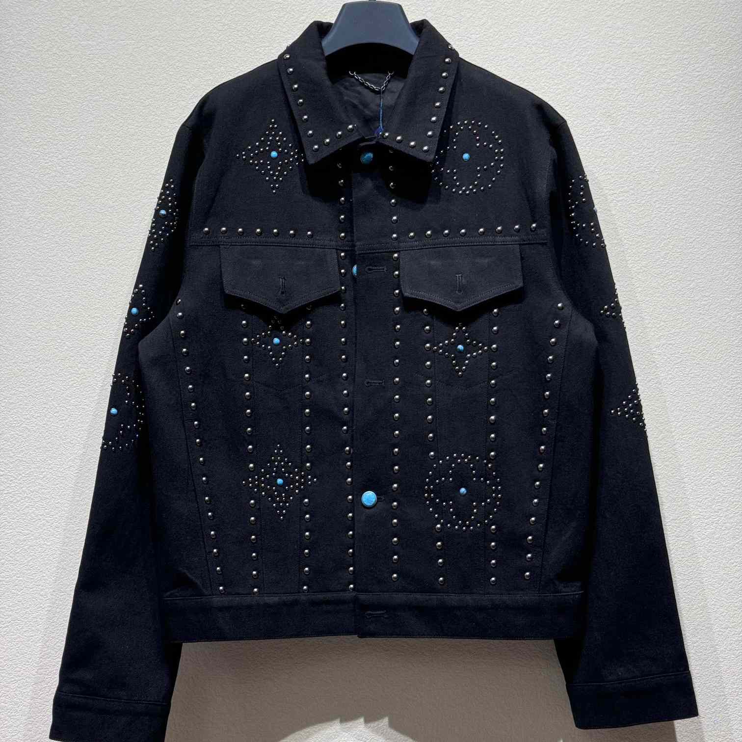 Louis Vuitton Embroidered Denim Jacket   1AFWX5 - DesignerGu