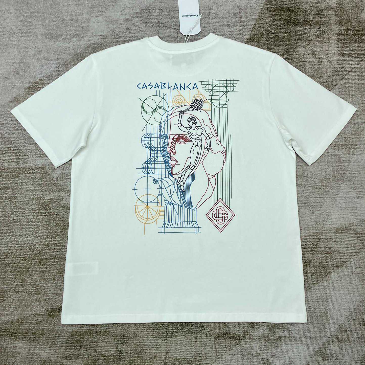 Casablanca Tennis Play In Progress T-shirt   C900 - DesignerGu