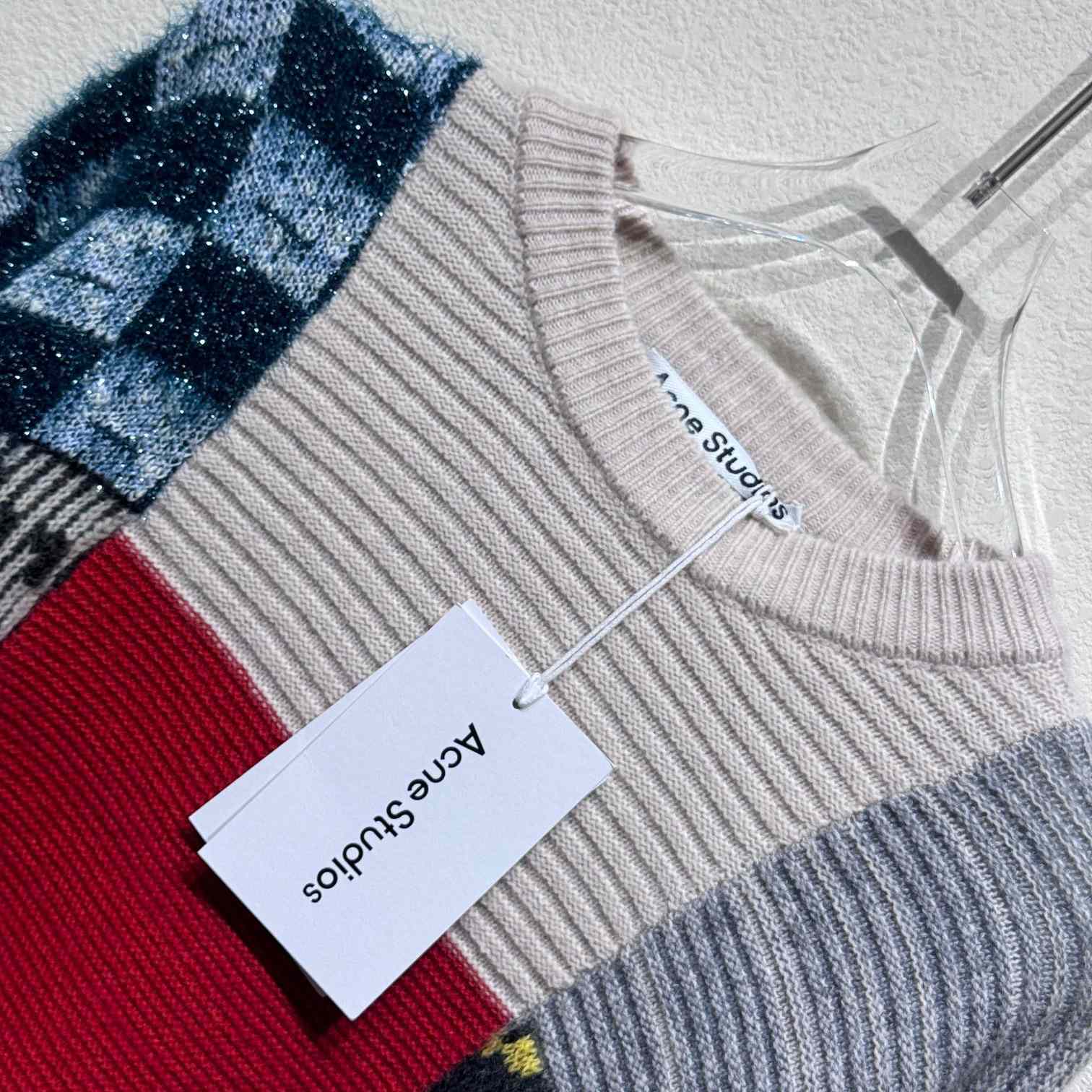 Acne Studios Patchwork Crew Neck Jumper  - DesignerGu