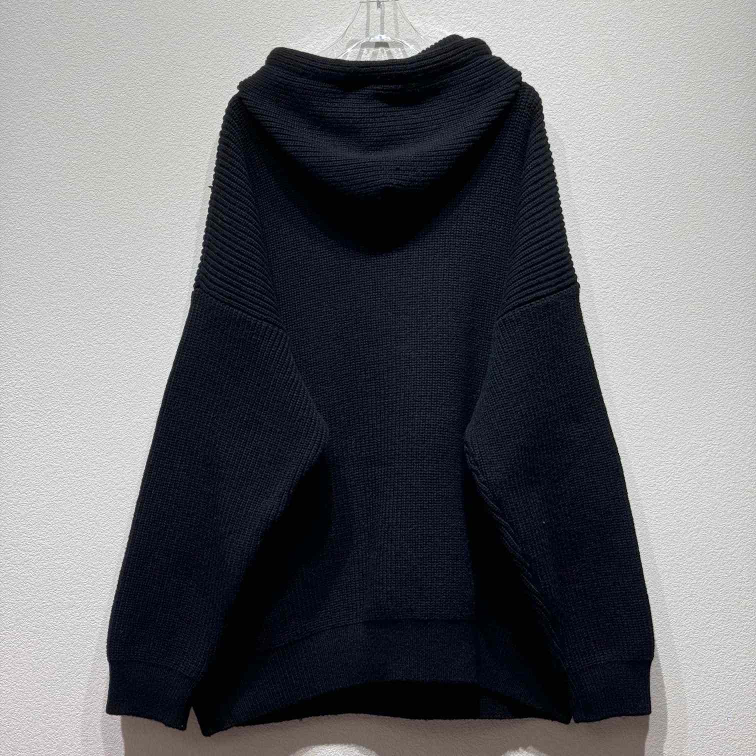 Celine Hooded Sweater In Ribbed Wool - DesignerGu