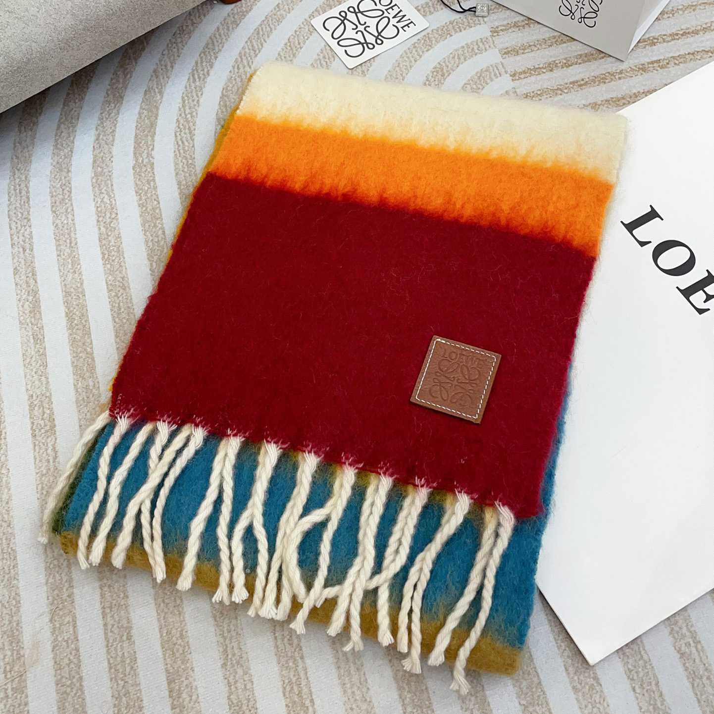 Loewe Scarf In Mohair And Wool - DesignerGu